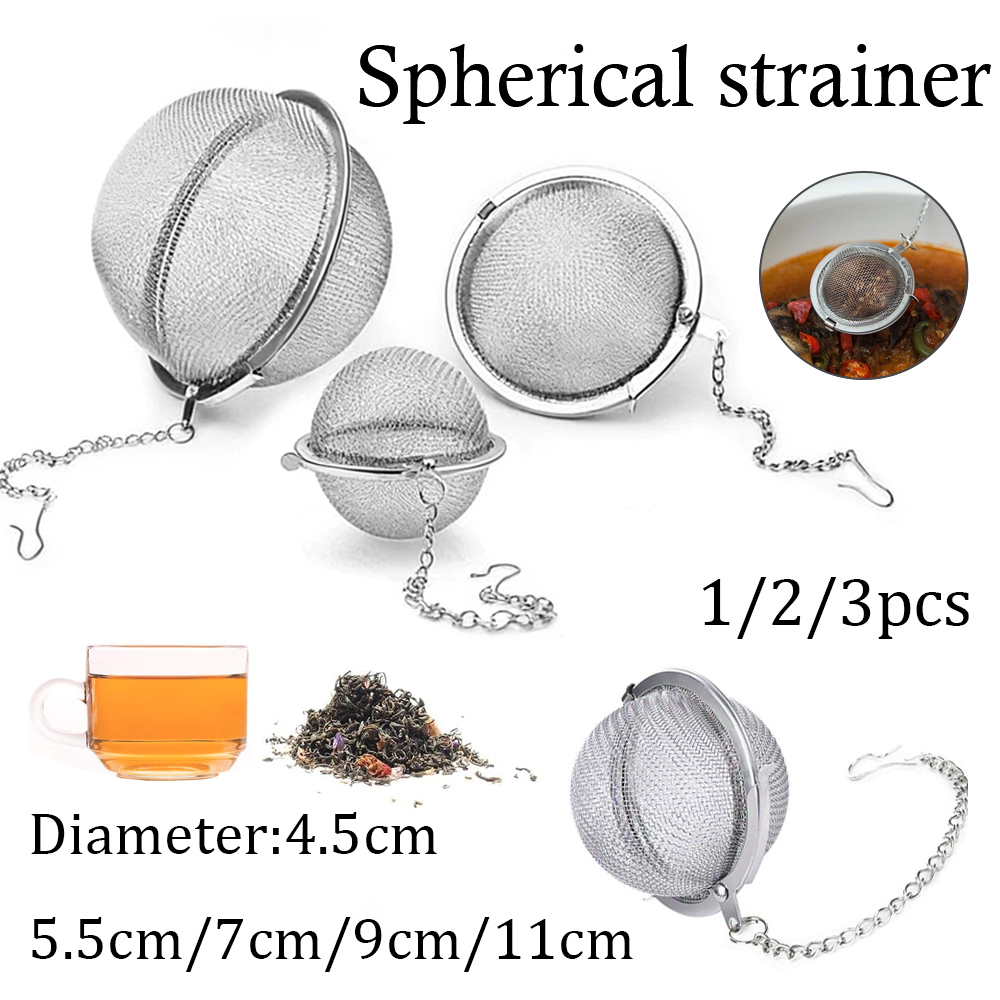 Loose Leaf Tea Infuser - 1-5 adet çay demlik paslanmaz çelik