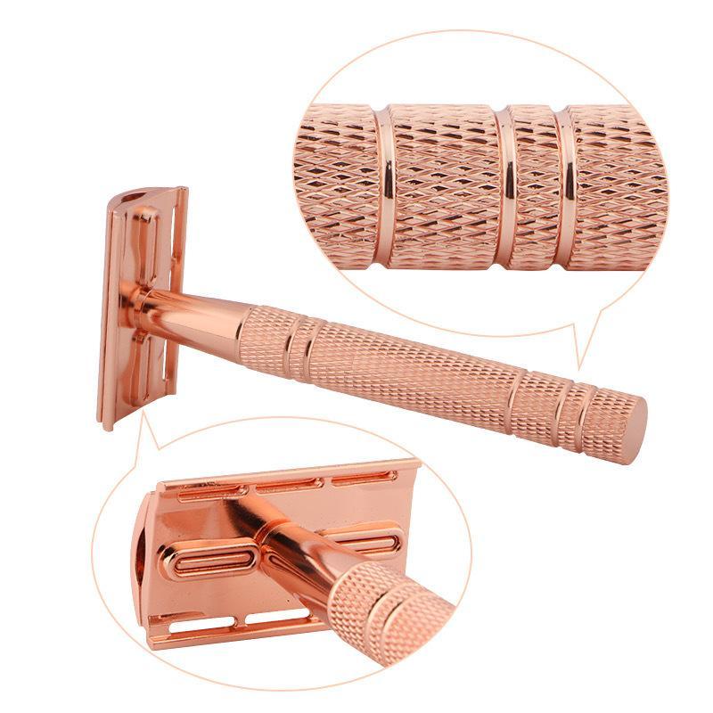 Safety Razor Handle - Çevre Dostu Yeniden Kullanılabilir Metal Güvenlikli