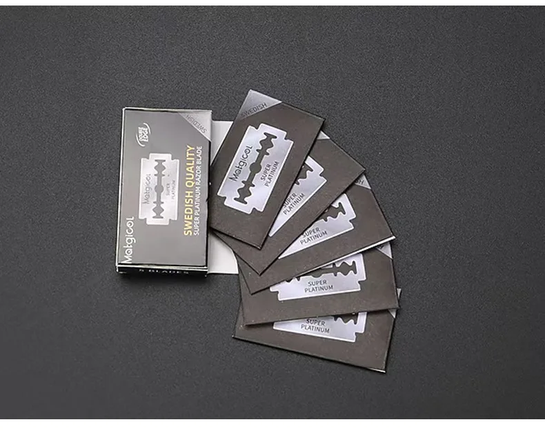 Safety Razor Handle - Toptan 20 Adet Çift Çelik Kenarlı
