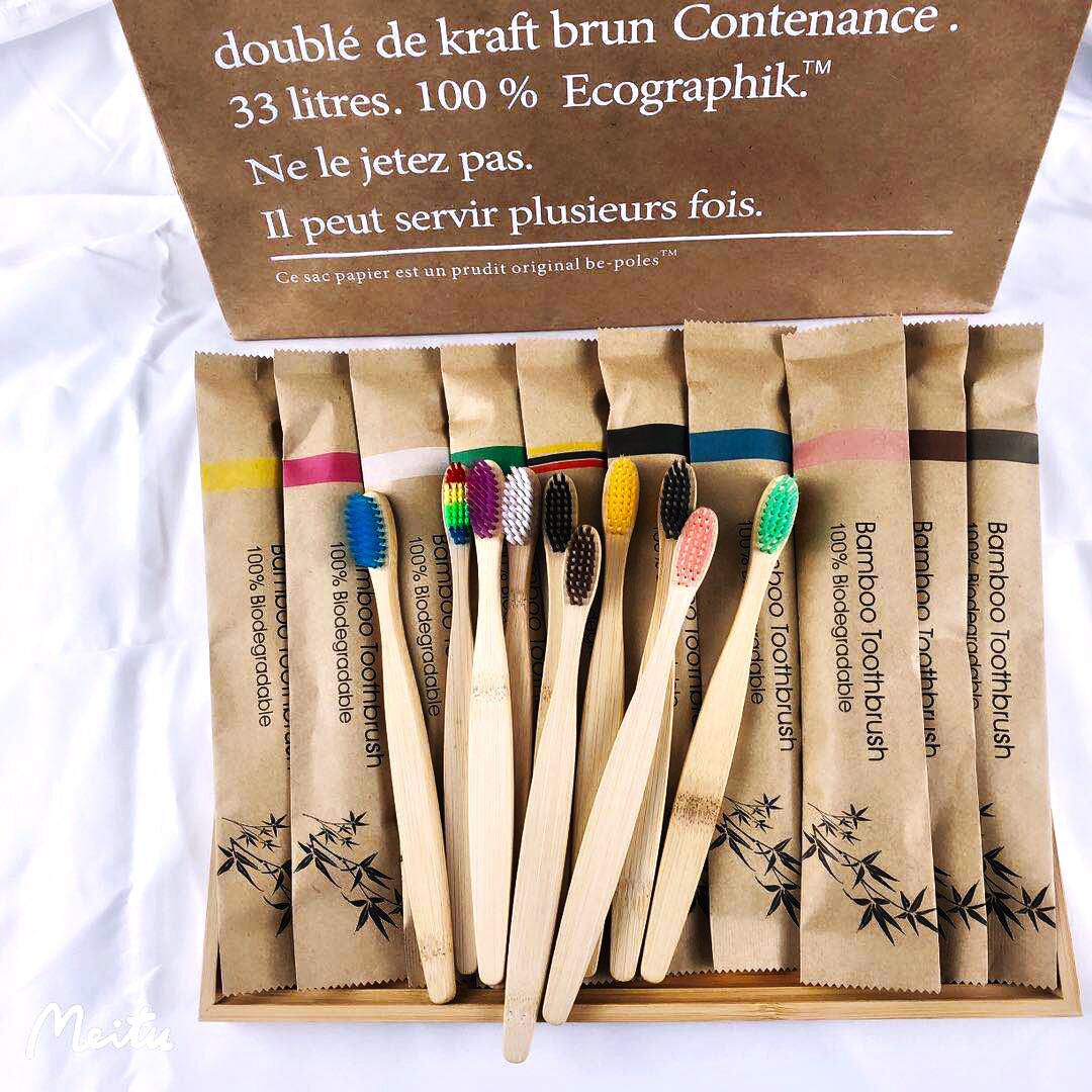 Bamboo Toothbrush Set - Rastgele Renk 5/10 adet Bambu Diş