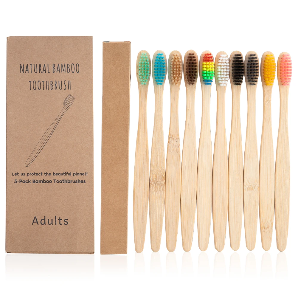 Bamboo Toothbrush Set - Çevre Dostu Bambu Diş Fırçası -