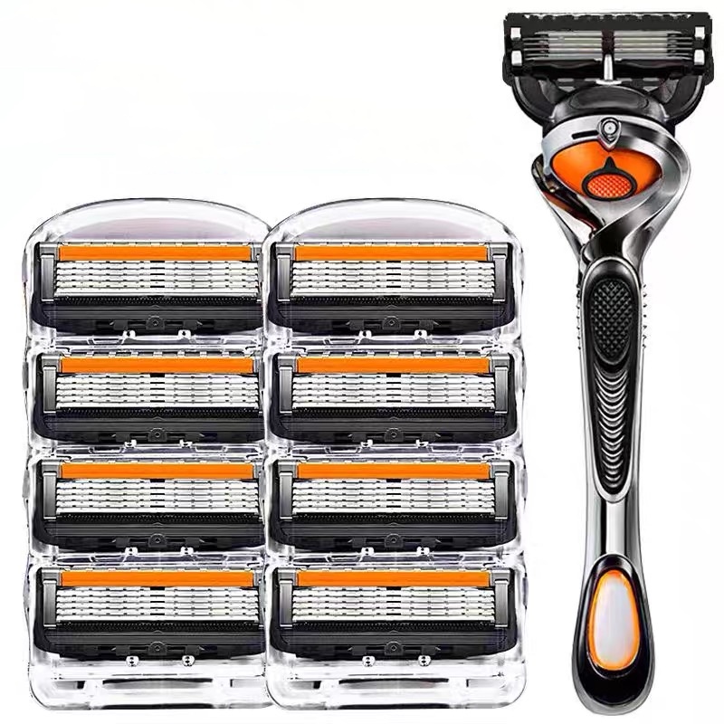 Safety Razor Handle - 5 Katmanlı Değiştirilebilir Güvenlik Bıçakları, Erkekler