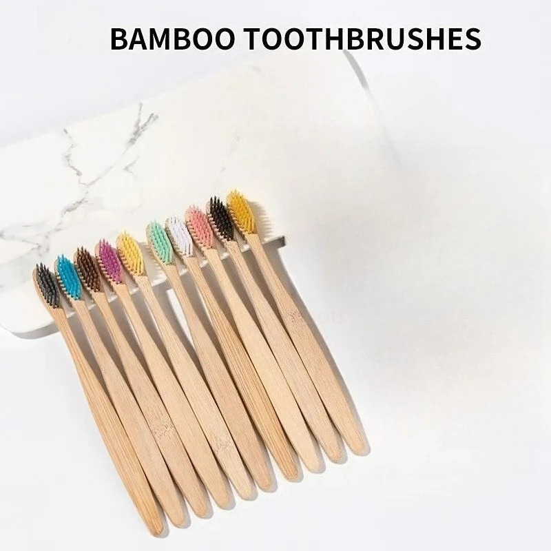 Bamboo Toothbrush Set - Bambu Diş Fırçası Seti Doğal Çevre