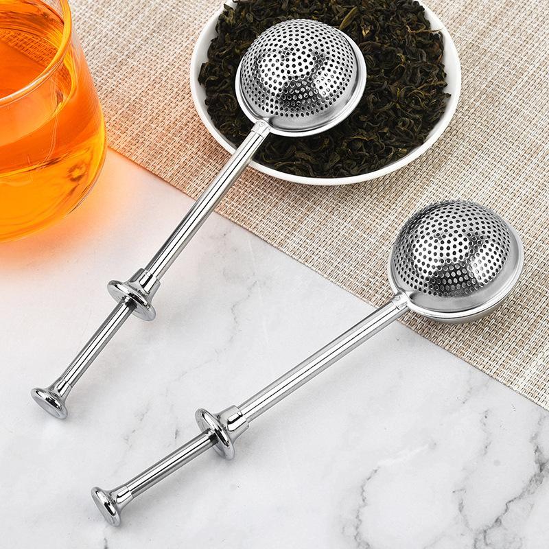 Loose Leaf Tea Infuser - Uzun Saplı Paslanmaz Çelik Çay Demlik