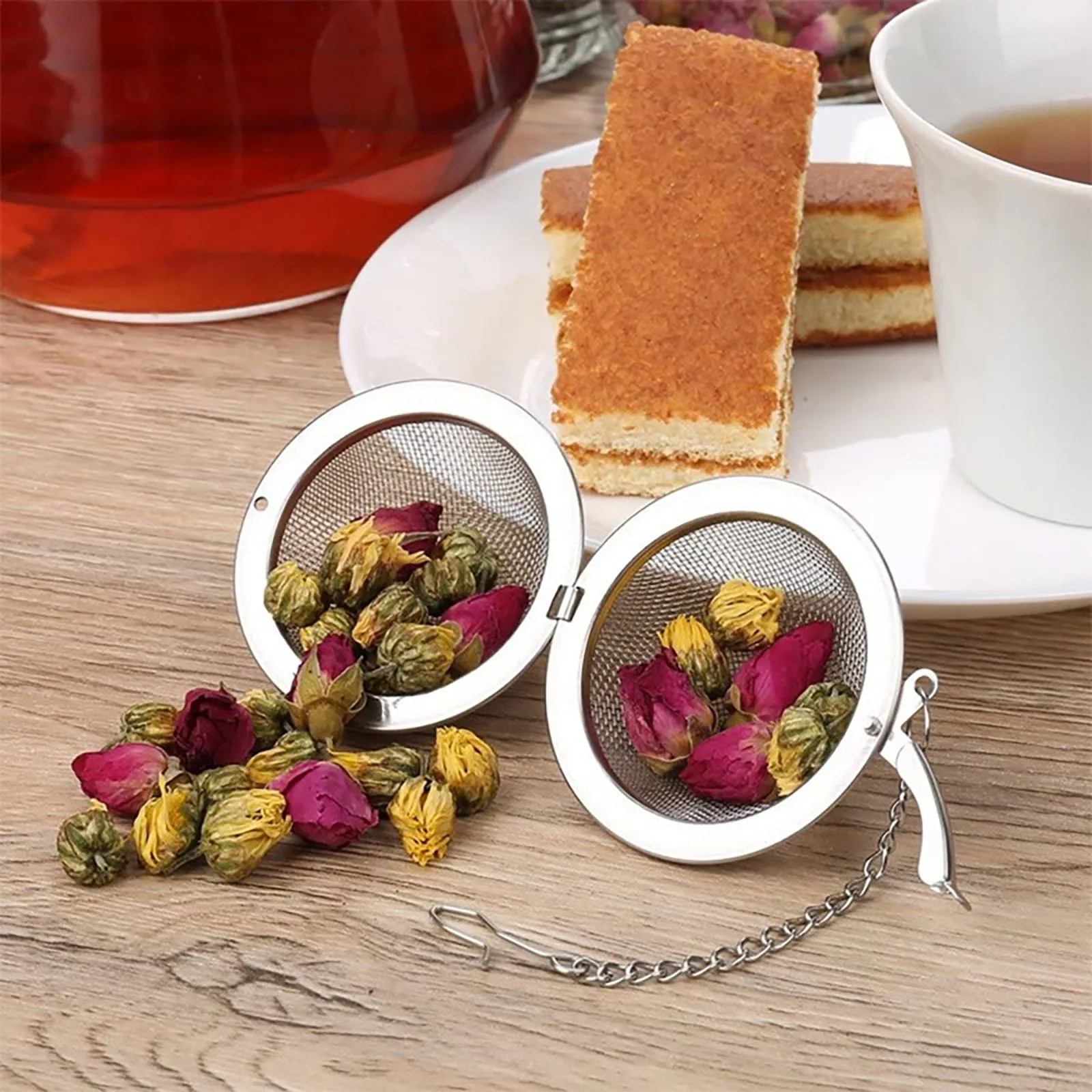 2-10 adet paslanmaz çelik top  - Loose Leaf Tea Infuser incelemesi ve fiyatı