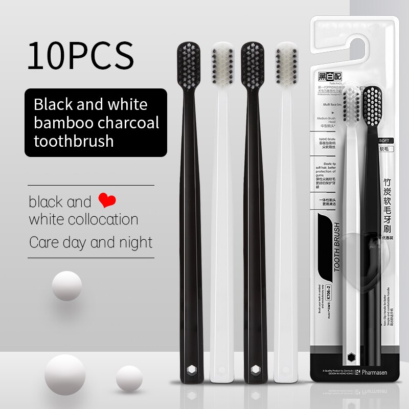 10 adet bambu kömür fırça ipek - Bamboo Toothbrush Set incelemesi ve fiyatı